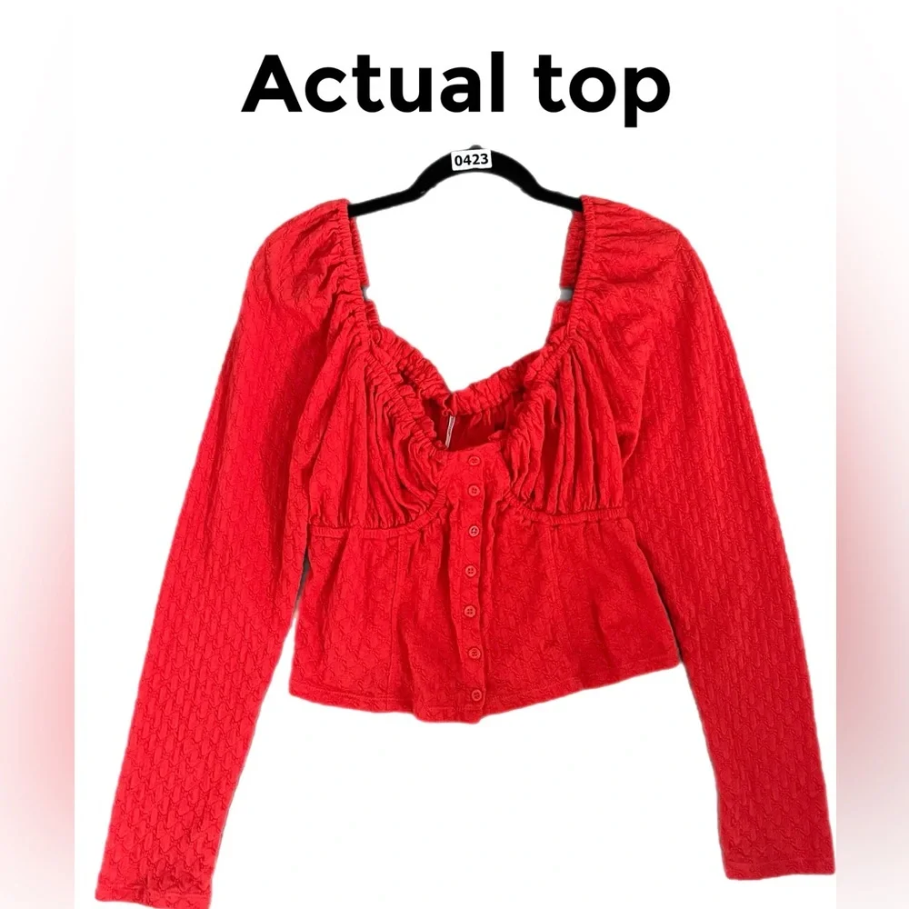 Free People Ladybug blouse